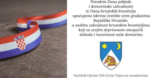 Čestitamo Dan pobjede i domovinske zahvalnosti te Dan hrvatskih branitelja