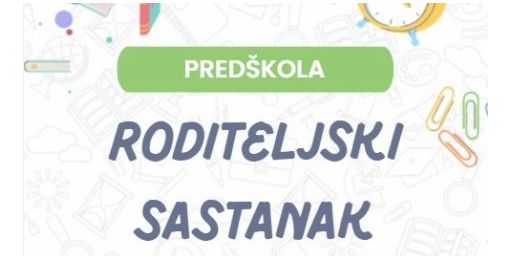 Obavijest roditeljima djece – polaznika predškole